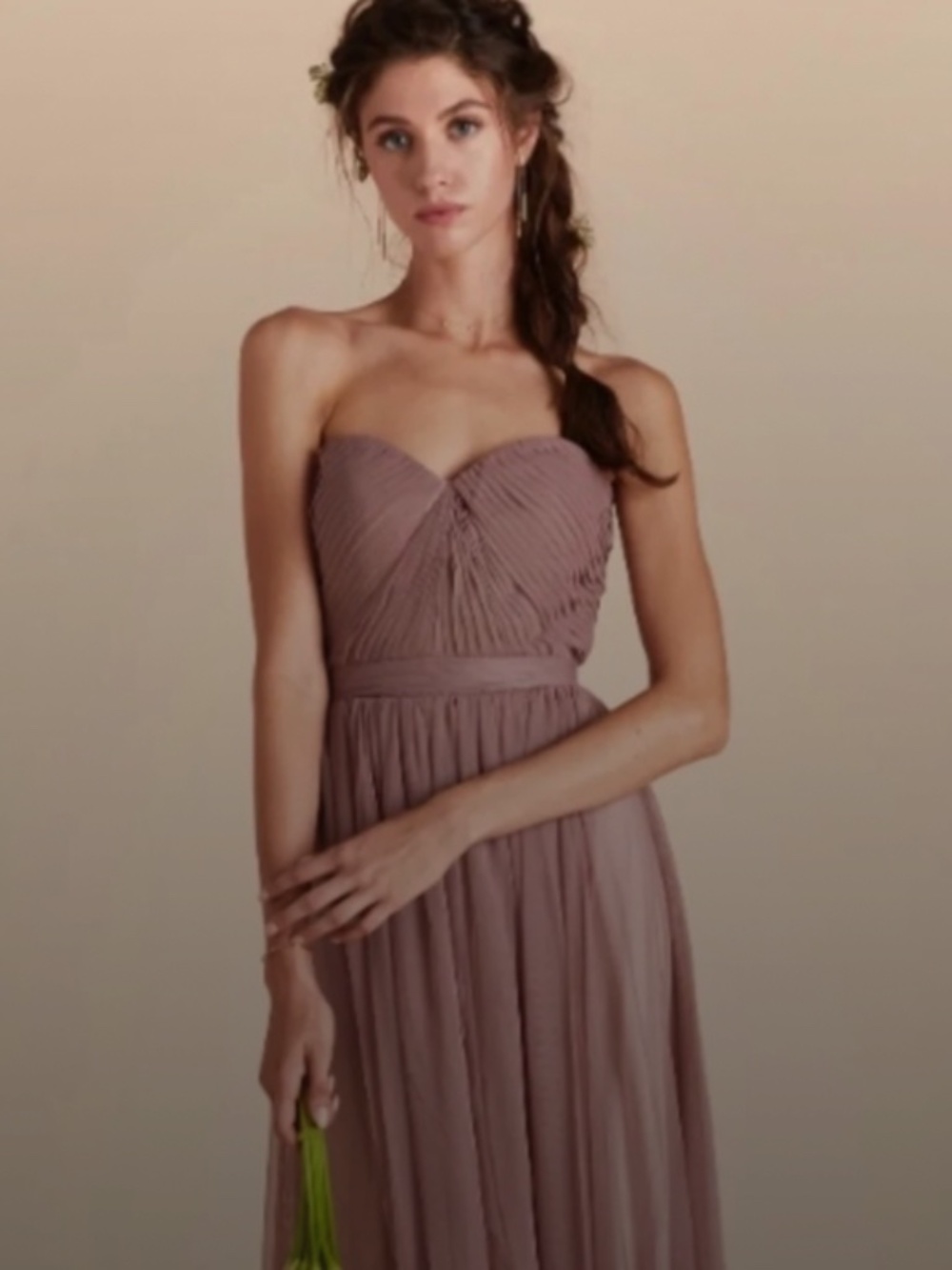 Birdy Grey Christina Convertible Tulle Sweetheart Maxi Dress Bridesmaid Wedding